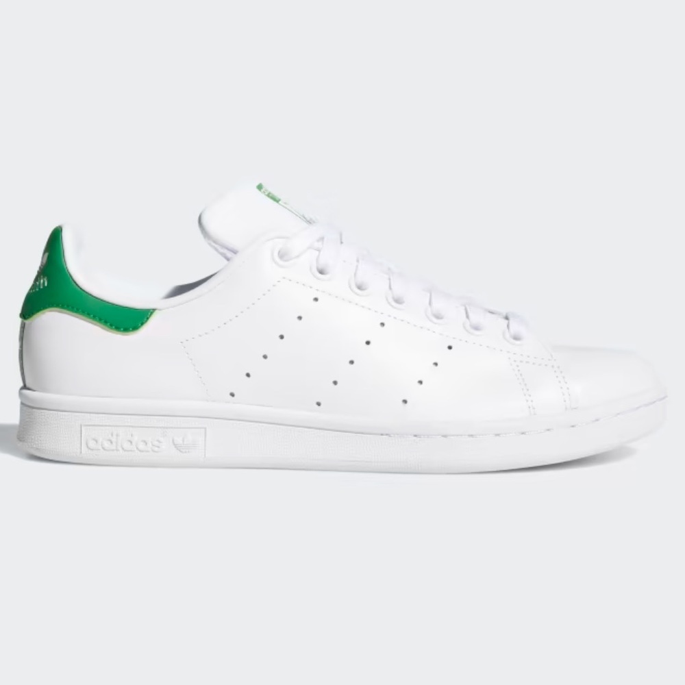 White and Green Sneakers